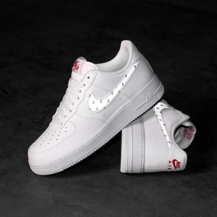 3M x Nike Air Force 1 White Reflective Logo CT2296 100 Grailify